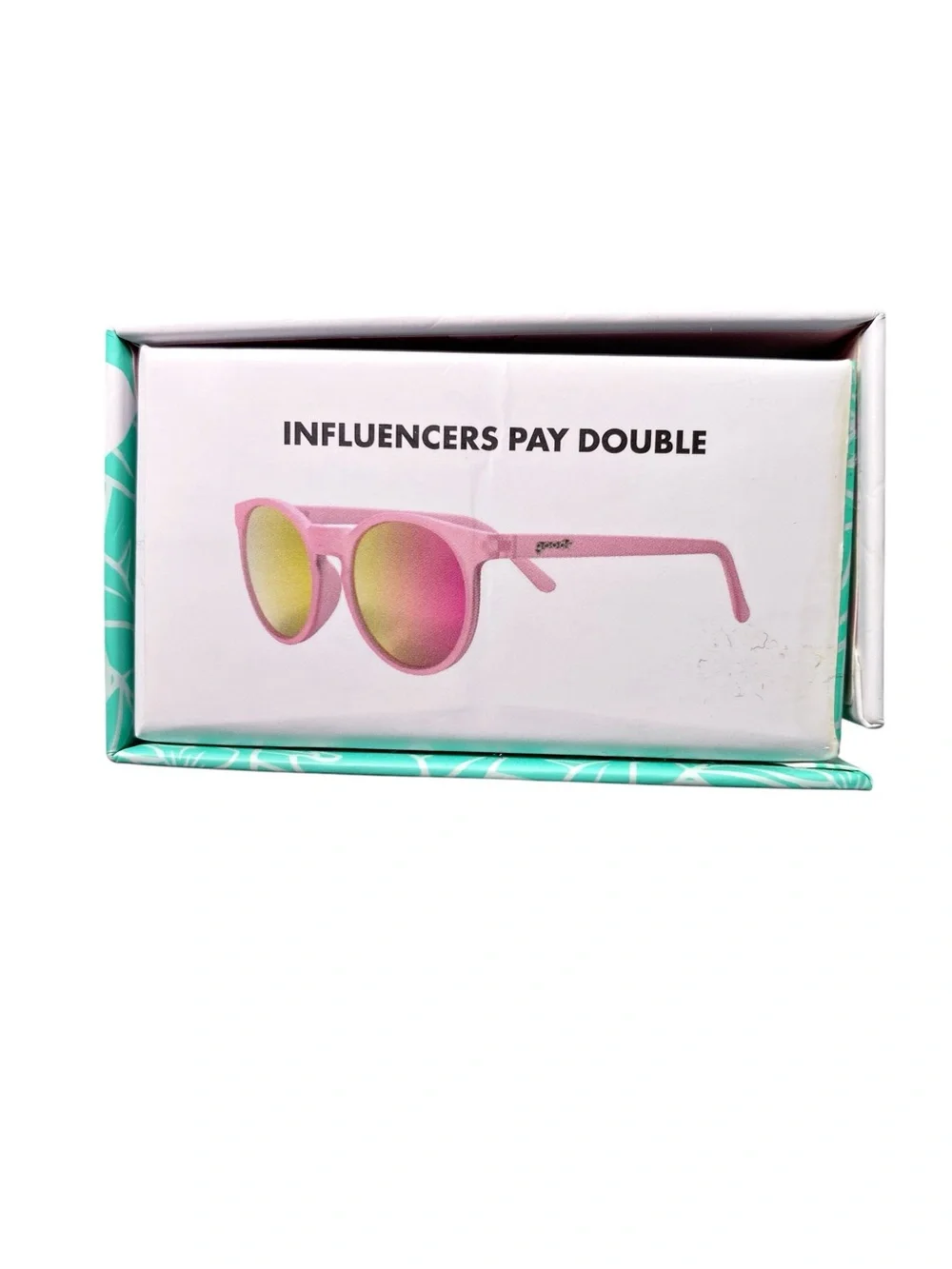Goodr CIRCLE G INFLUENCERS PAY DOUBLE Sunglasses - Light Pink - Picture 4 of 8